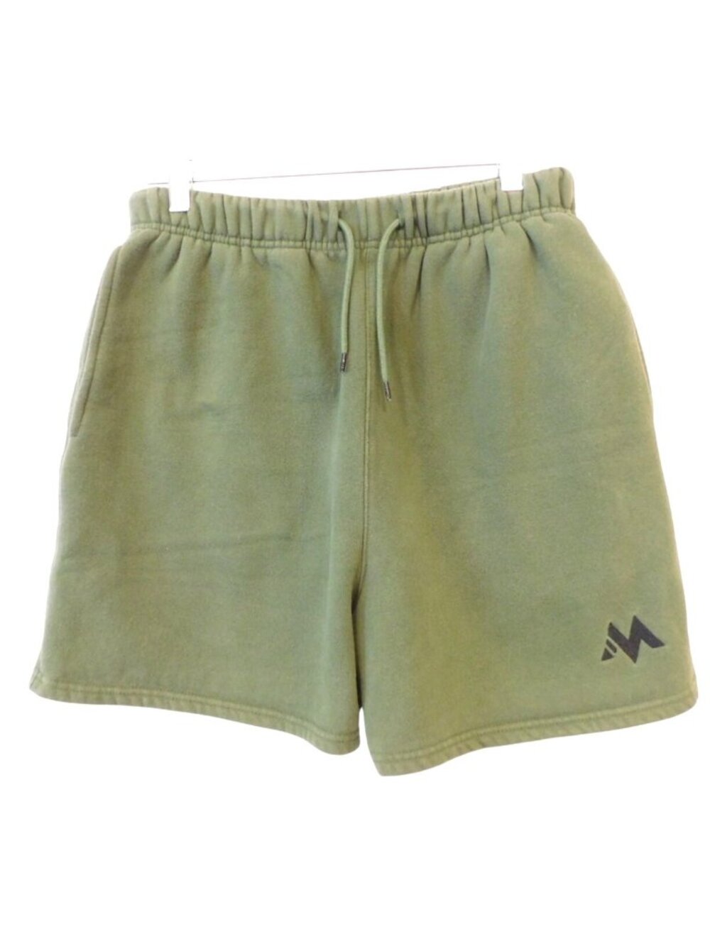Mentality Mens Sz M Olive Green Sweat Shorts Drawstring Elastic Waist Athleisure